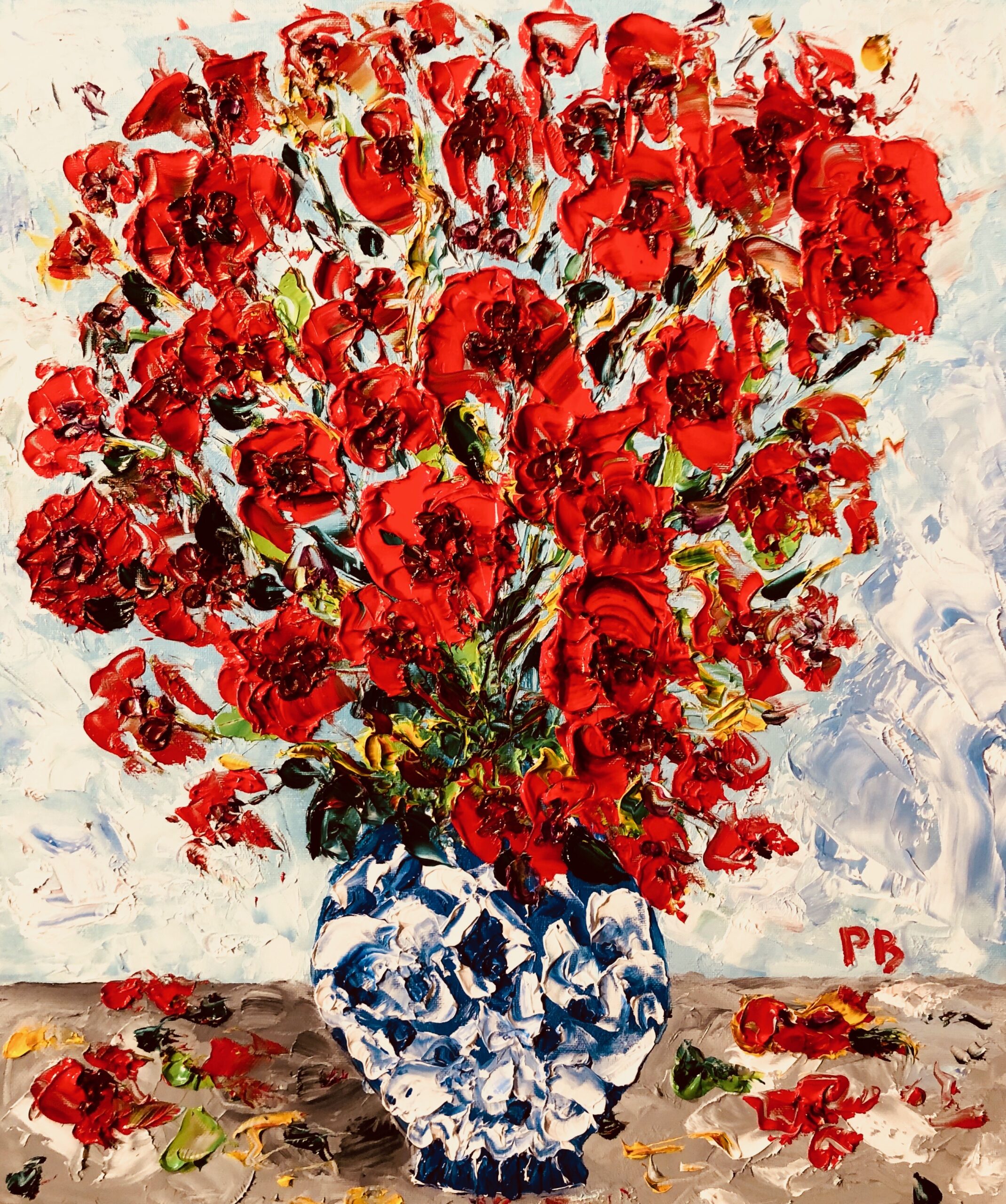 Blommor i vas
