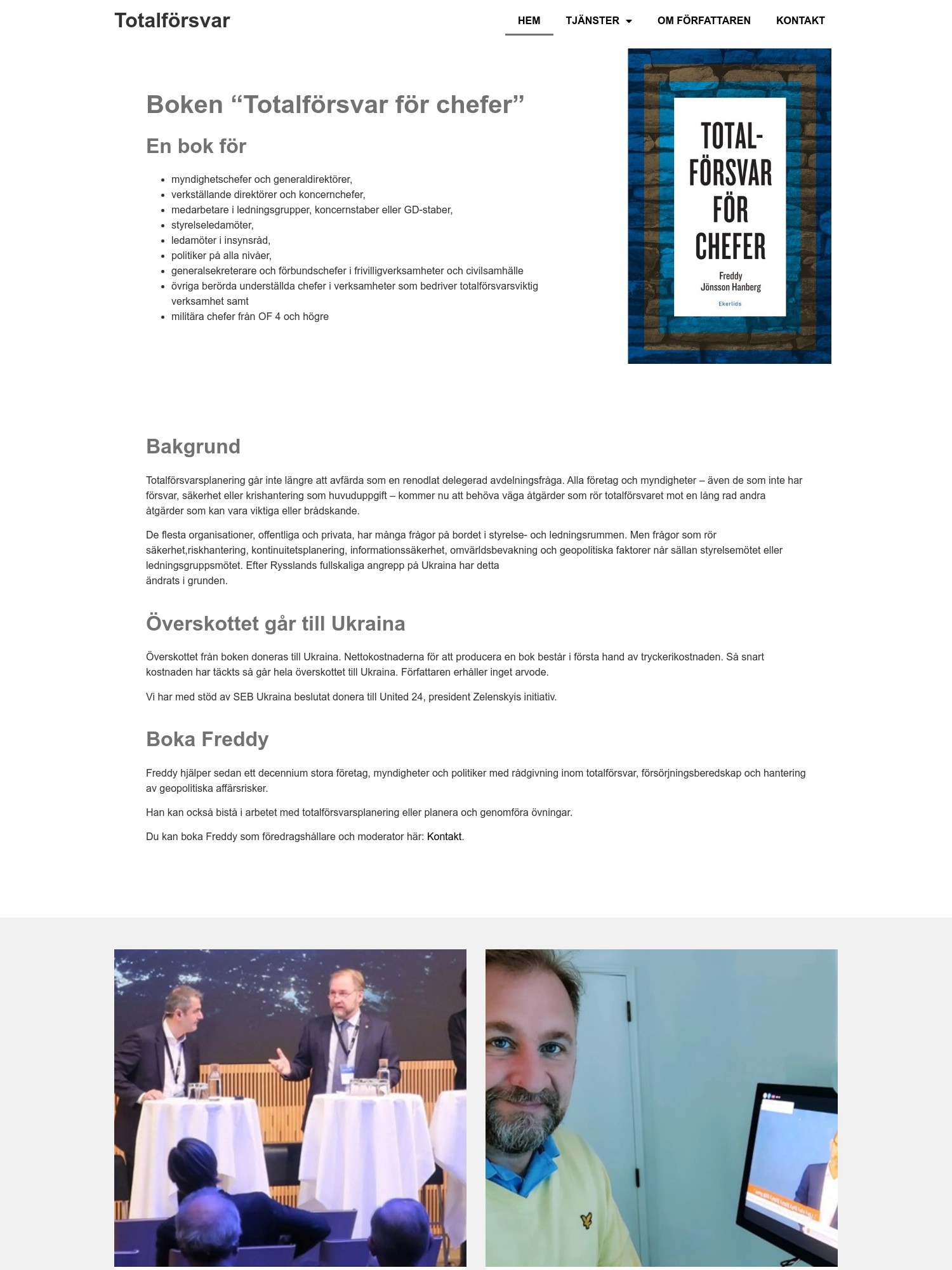 Boken “Totalförsvar för chefer” –