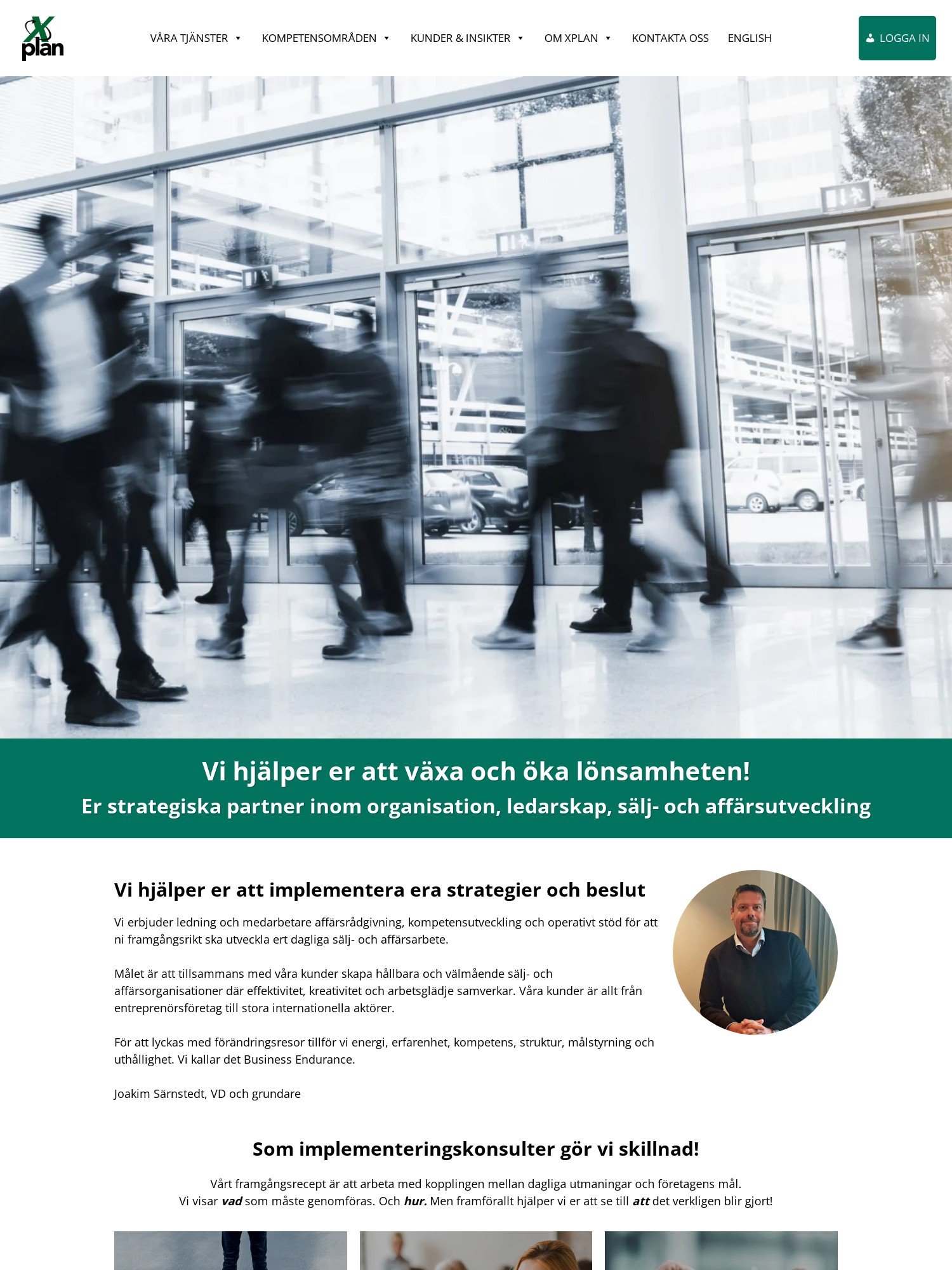 Hemsida vi skapat för