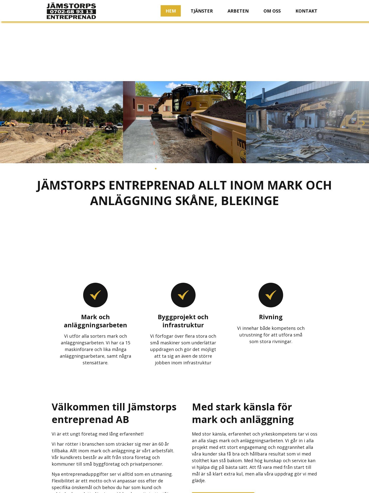 Hemsida vi skapat för