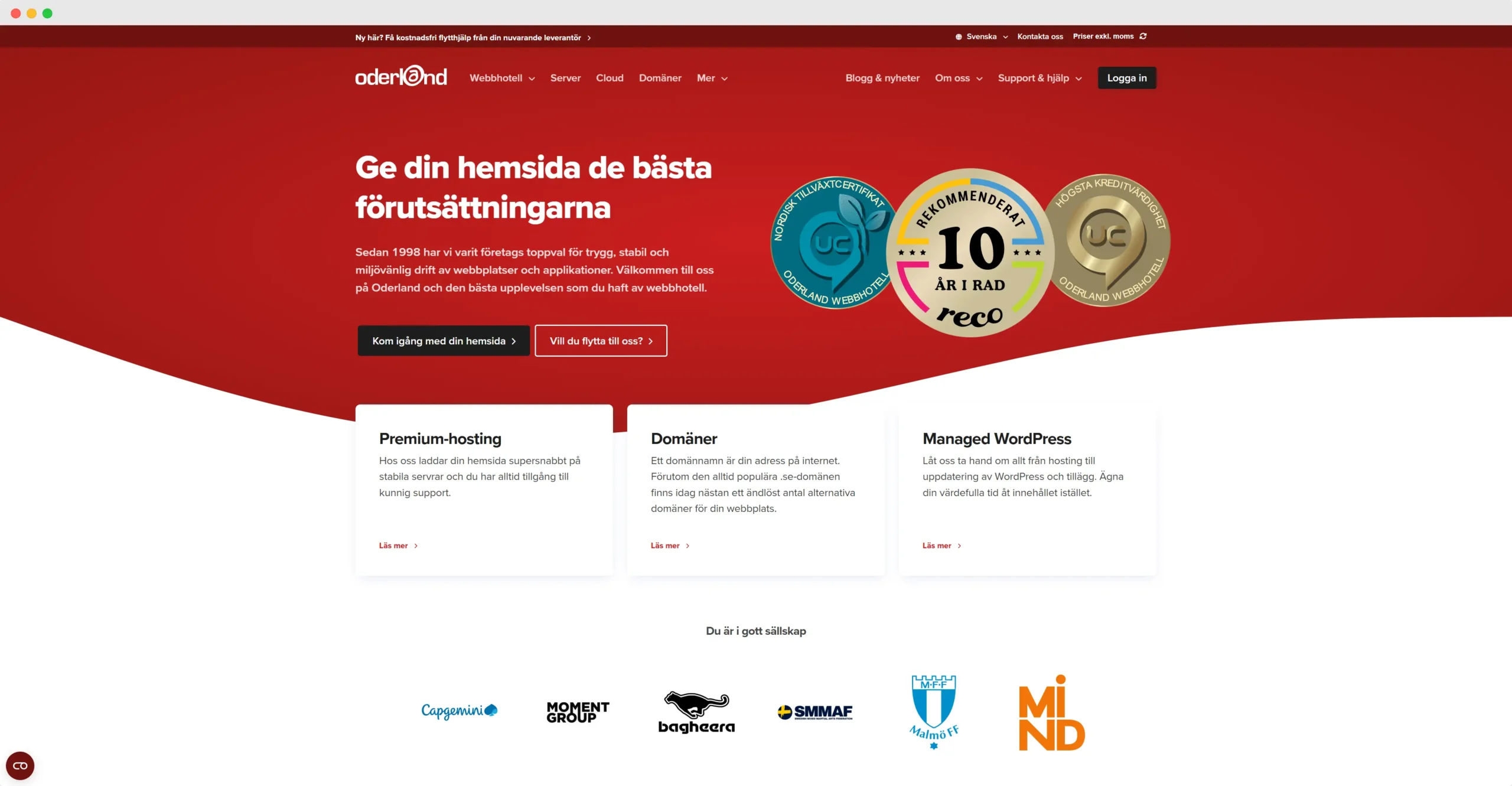 Oderland webbhotell