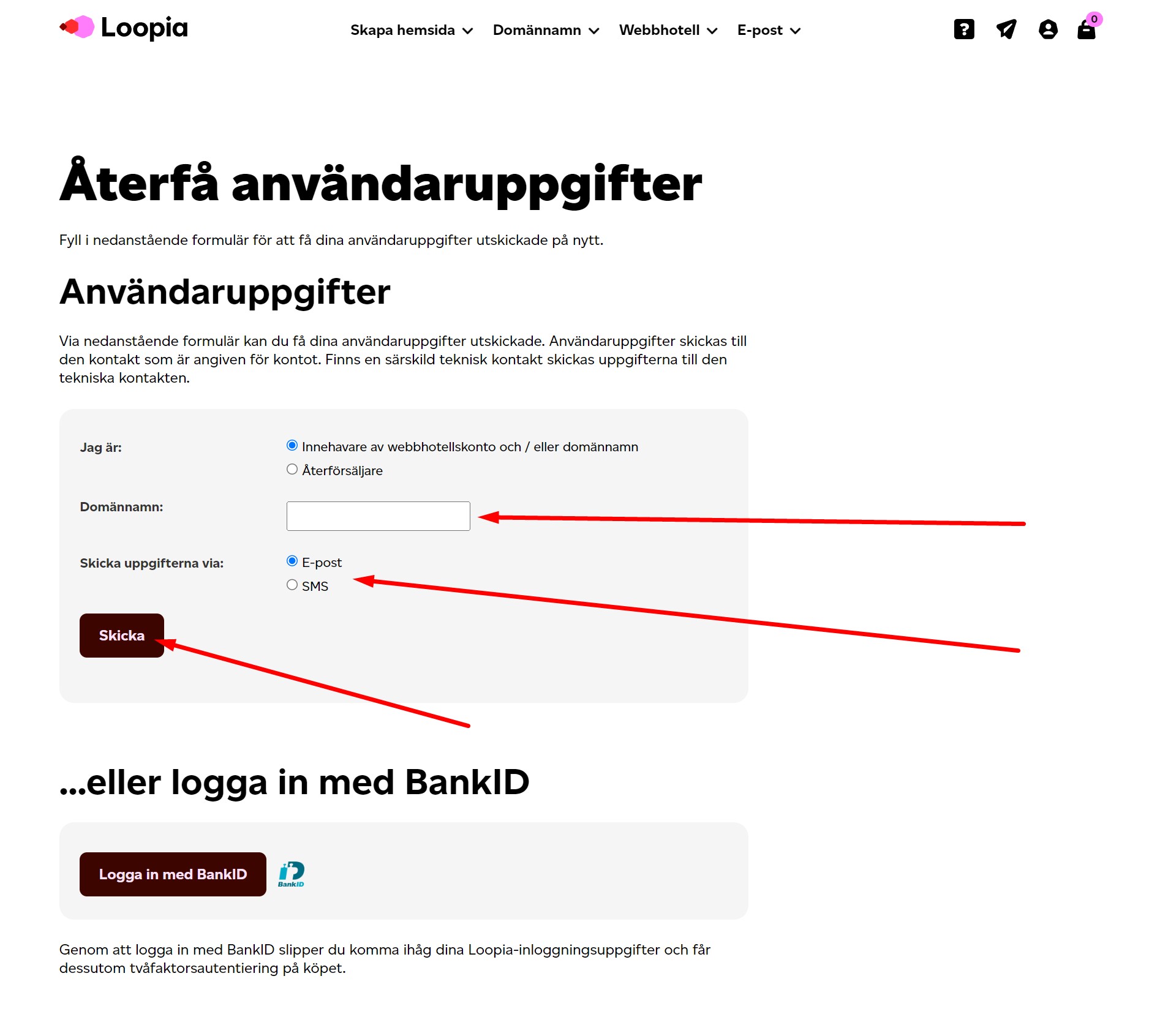 Återställningsalternativ