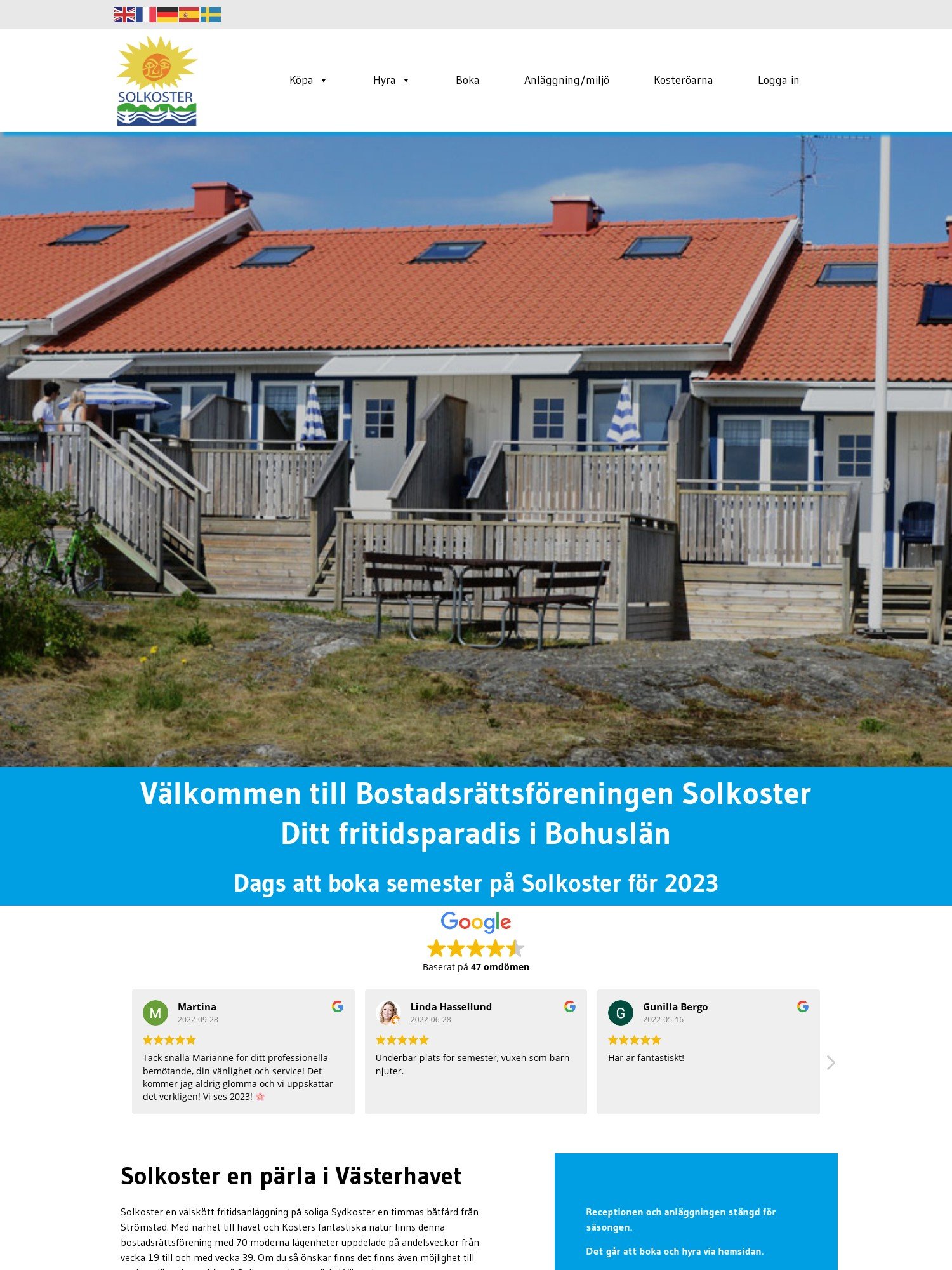 Hemsida vi skapat för