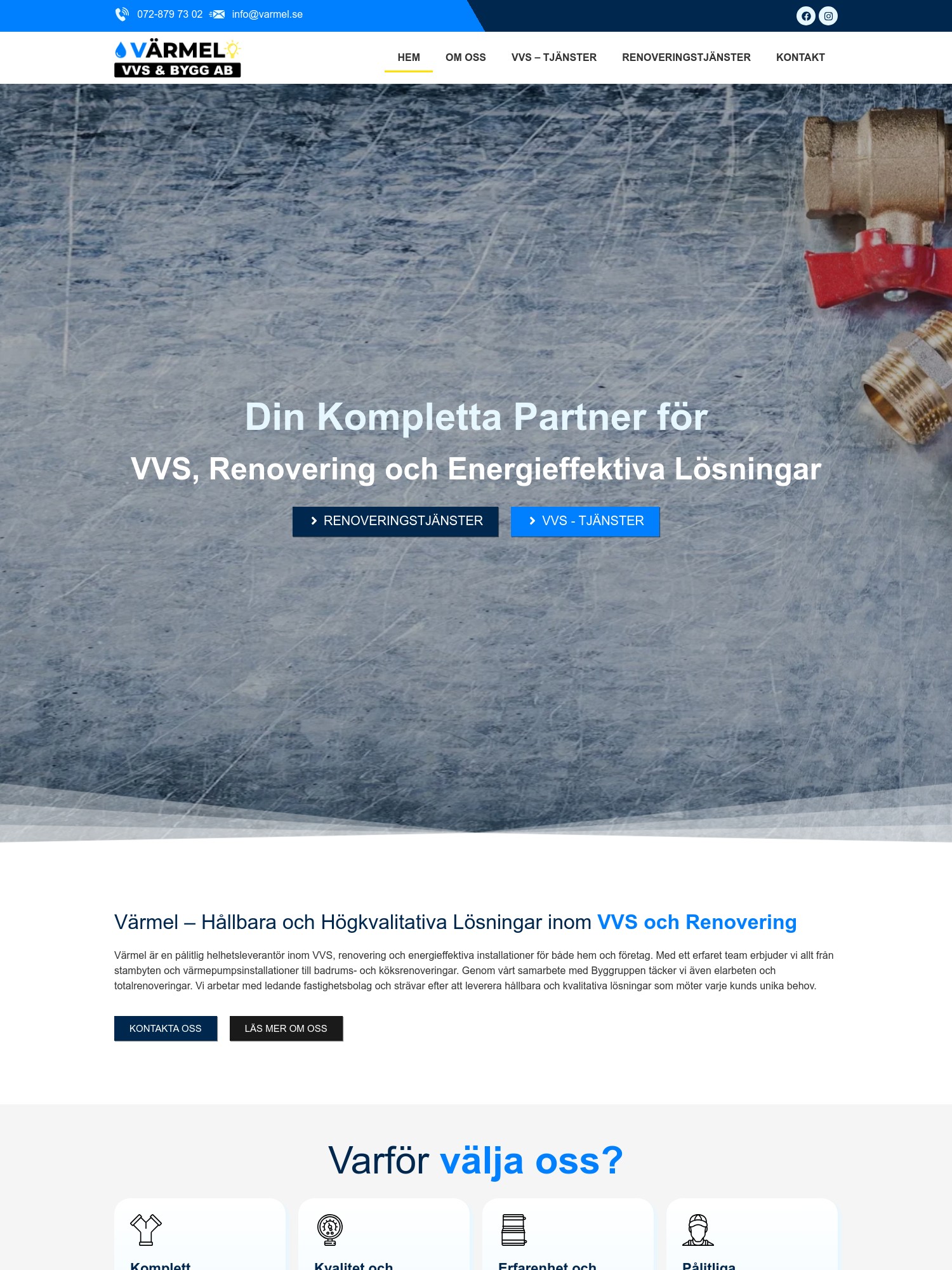 VÄRMEL VVS & BYGG AB – Din Kompletta Partner för VVS, Renovering och Energieffektiva Lösningar