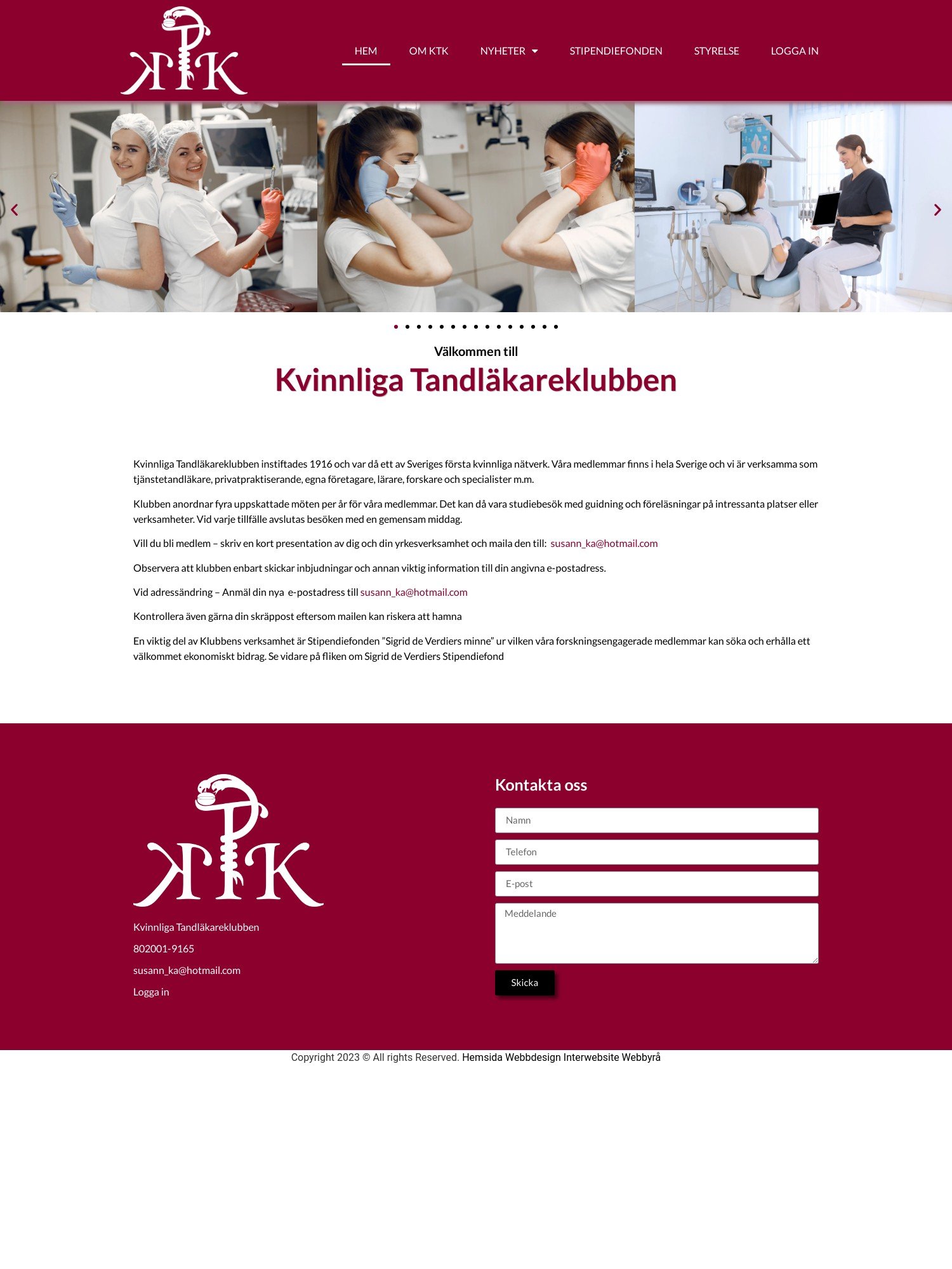 Hemsida vi skapat för
